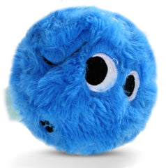 CJZJPV dog squeaky toy no-stuffing blue 3.1-inch ball boosts play and teething.