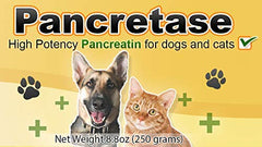 CK Formulations Pancretase capsules close-up for convenient dosing in dogs and cats