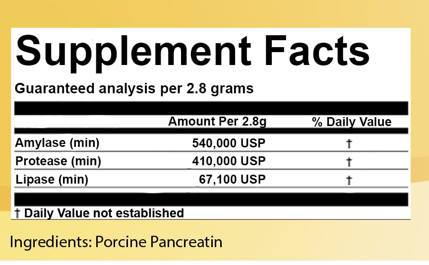 CK Formulations Pancretase third-party lab note emphasizing purity testing