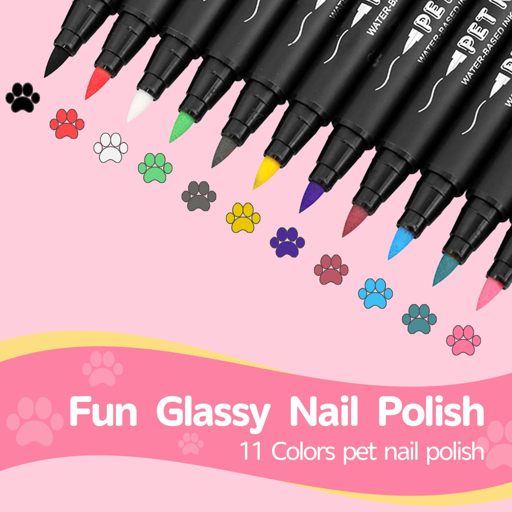 CKANDCK dog nail polish brush with 360-degree tip for even coloring
