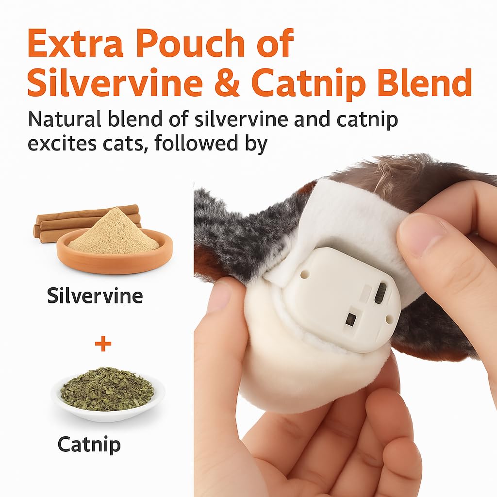 CKFPS Flying Bird Cat Toy remote control enables quick mode changes