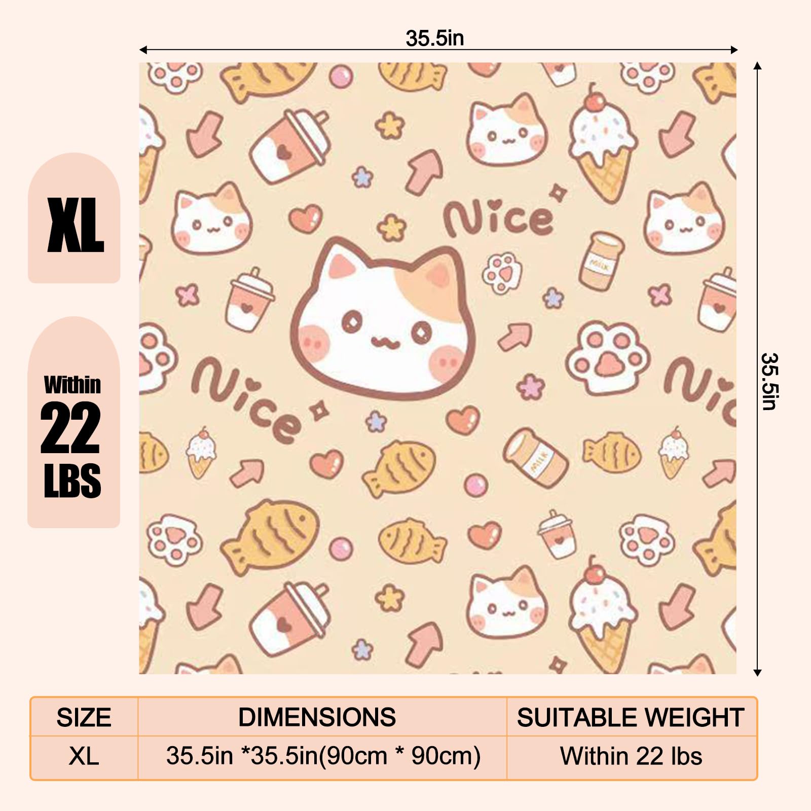CKNCY cat wrap folded ways illustrates flexible wrapping options for varying cat sizes.