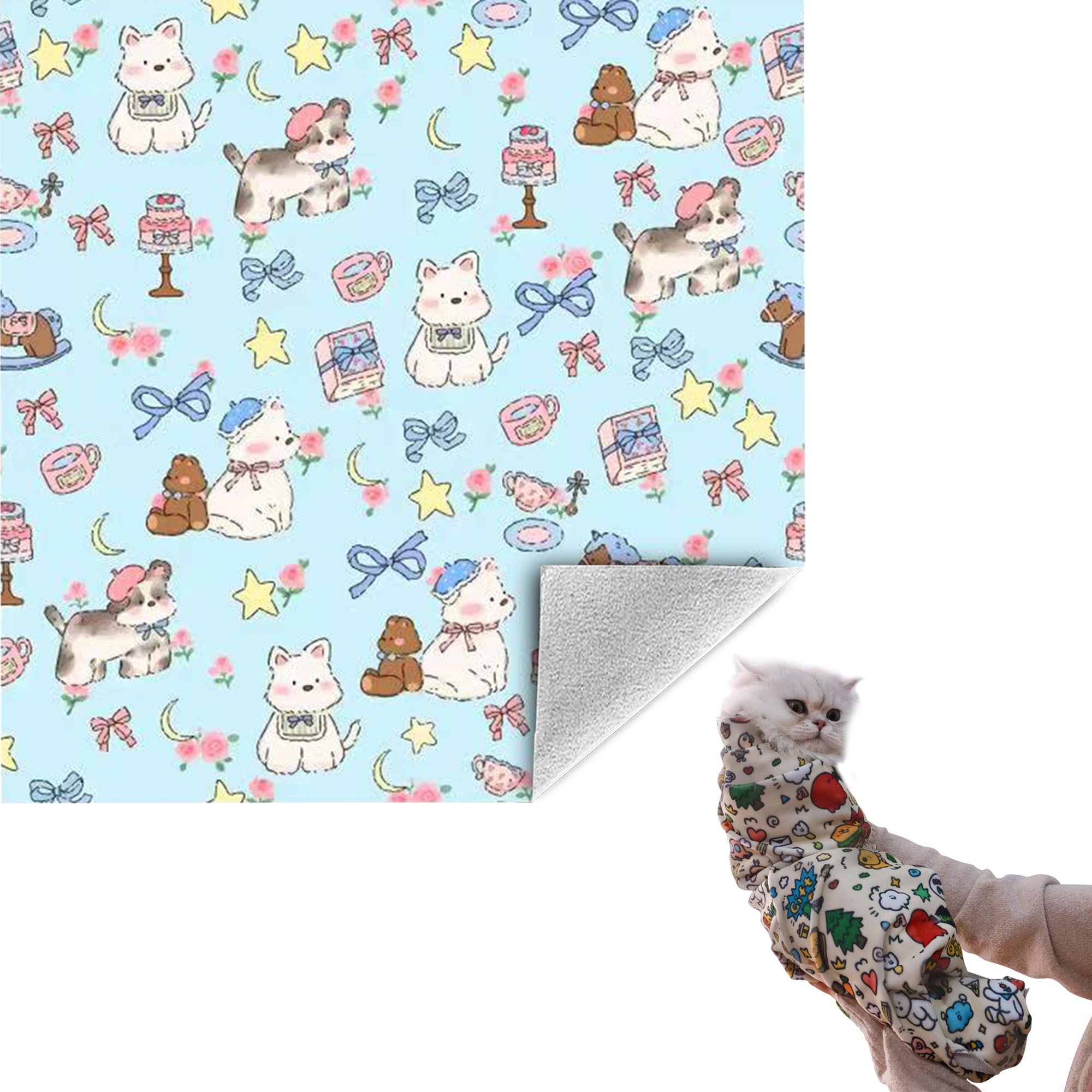 CKNCY cat wrap fully wrapped on cat for stress-free grooming.