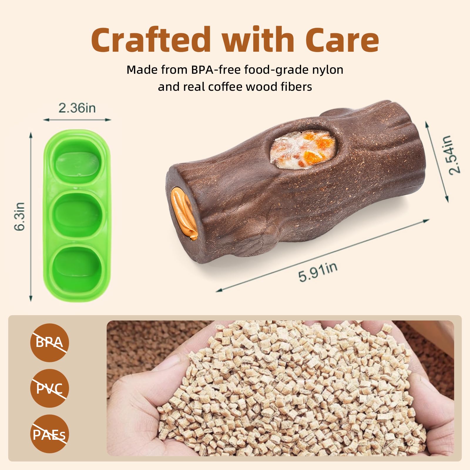 ClariVora BPA-free chew toy supports safe chewing and dental care.