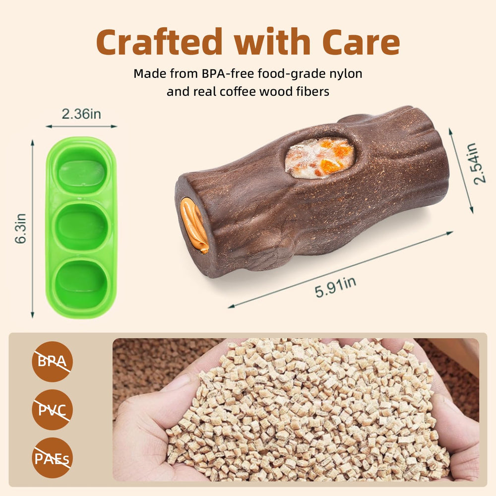ClariVora dishwasher-safe dog toy enables easy cleaning after messy treats.