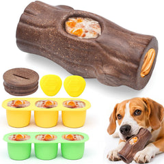 ClariVora indestructible dog toy front view shows rugged durability for aggressive chewers.