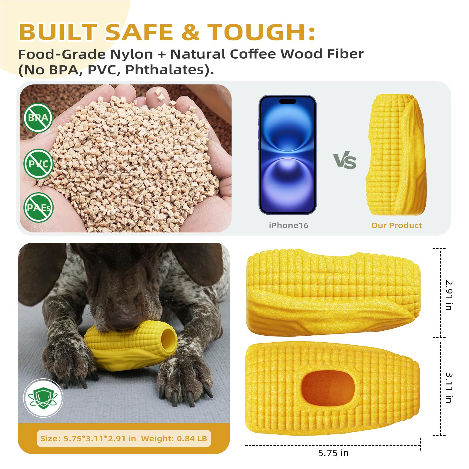 ClariVora indoor-outdoor-dog-toy design suits crate training