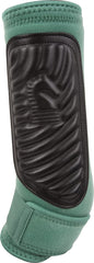 Classic Equine Fit Spruce Hind Splint Boot closeup — showcases ergonomic design and durable bound edges