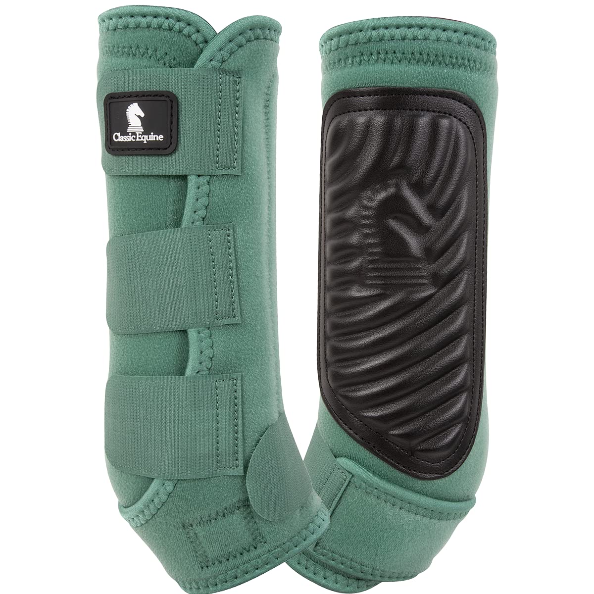 Classic Equine Fit Spruce Hind Splint Boot left — supports hind limb alignment during work
