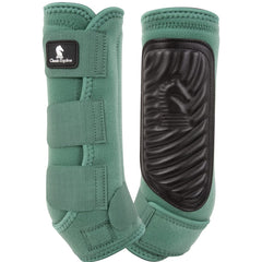 Classic Equine Fit Spruce Hind Splint Boot left — supports hind limb alignment during work