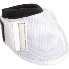 Classic Equine Flexion No-Turn Bell Boots M White showing back-panel Flexion tech for UV resistance in turnout