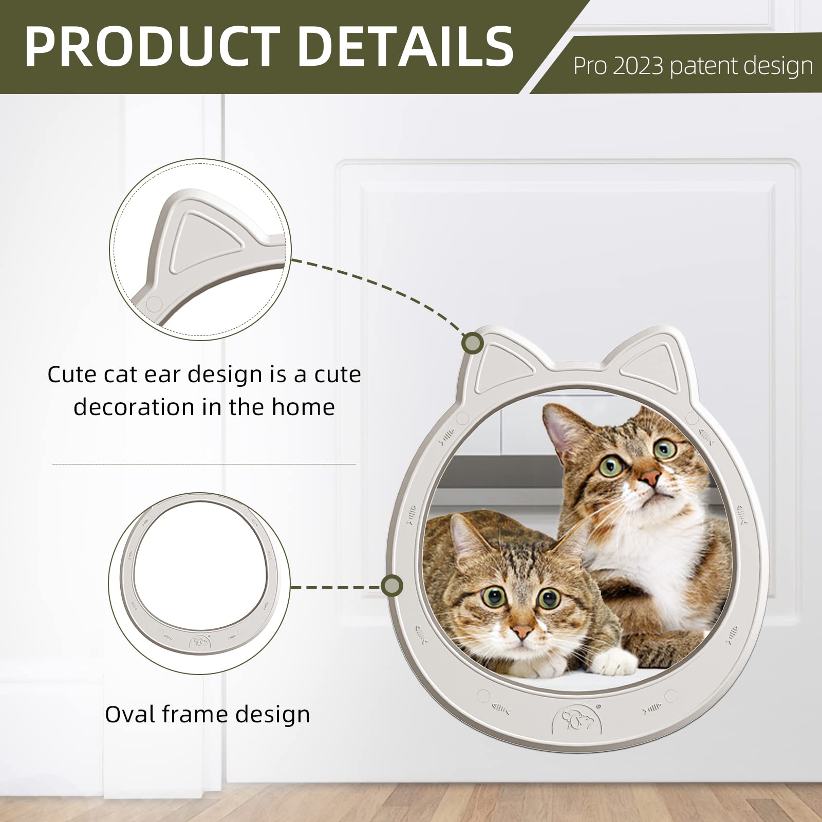 Classicmacher frame size fits most interior doors securely.