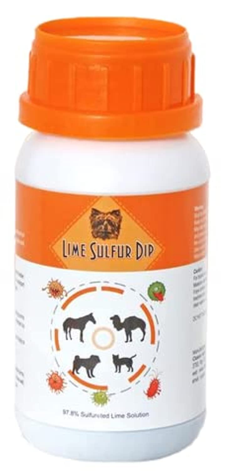 Classic's Lime Sulfur Dip bottle for at-home itchy-skin relief.