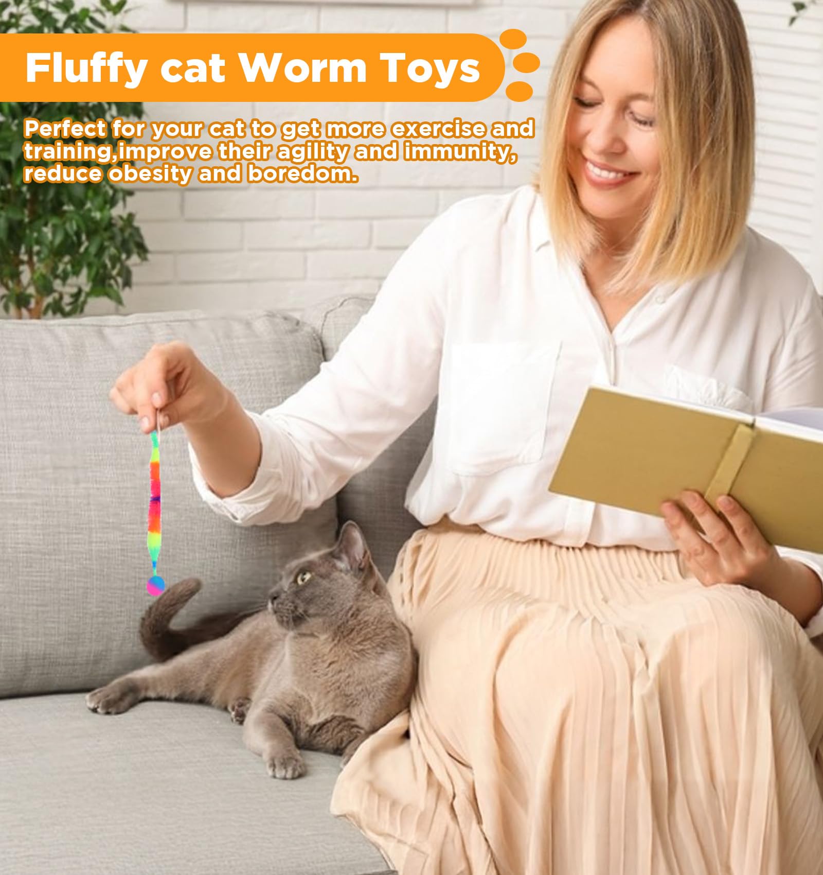 Classicseali 7-piece worm ball pack ideal for gifting cat owners.