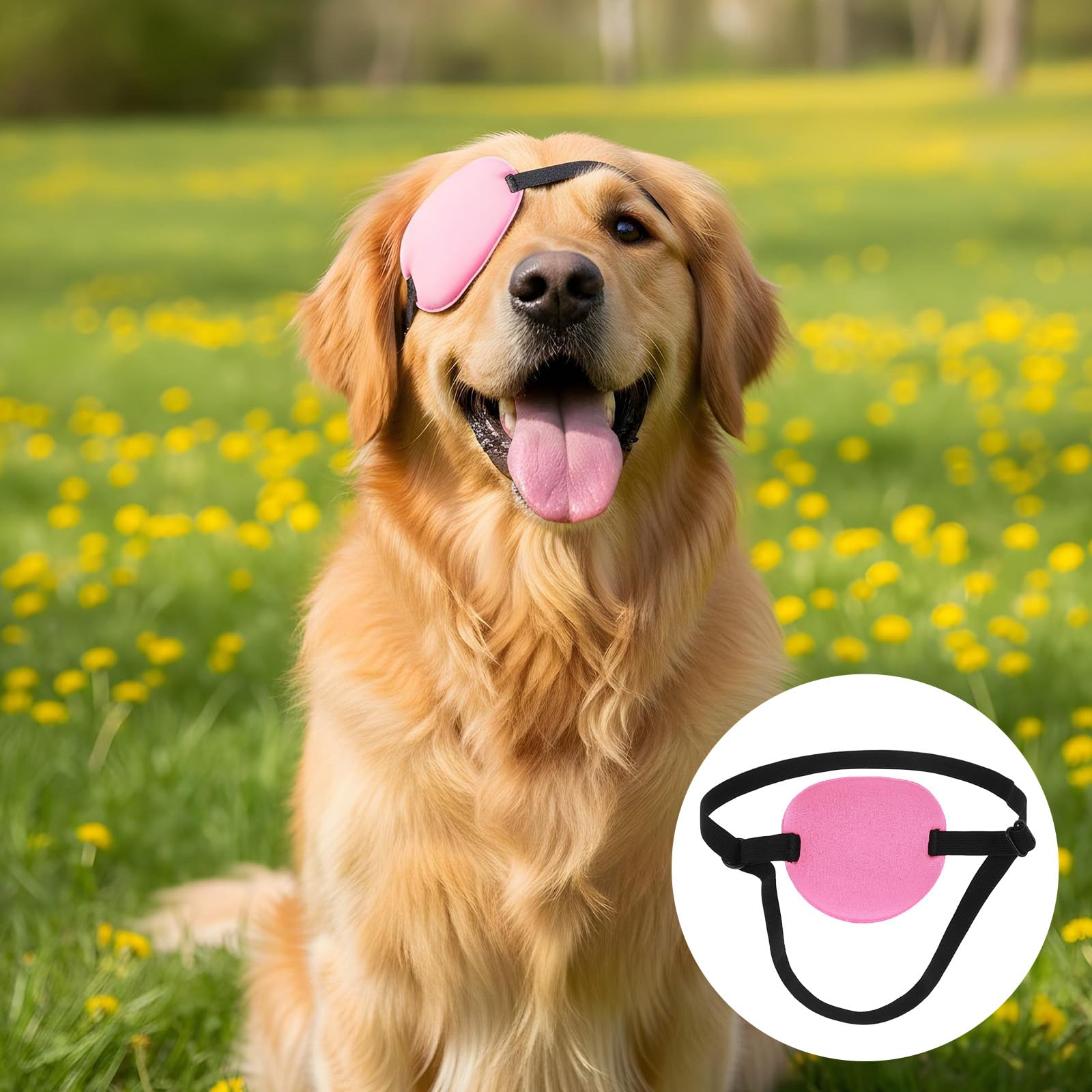 Classicseali lightweight and durable eye patch for active dogs