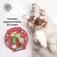 Claudia's Canine Bakery vanilla-flavored 11oz bag image indicates shareable dog treats