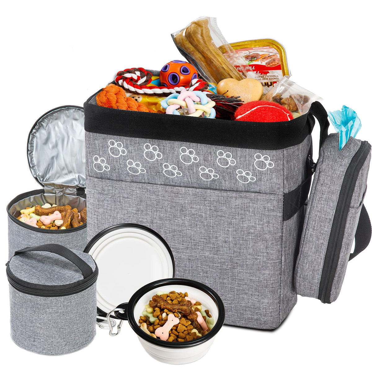CLAWIST dog travel bag front view highlights durable design for organized trips
