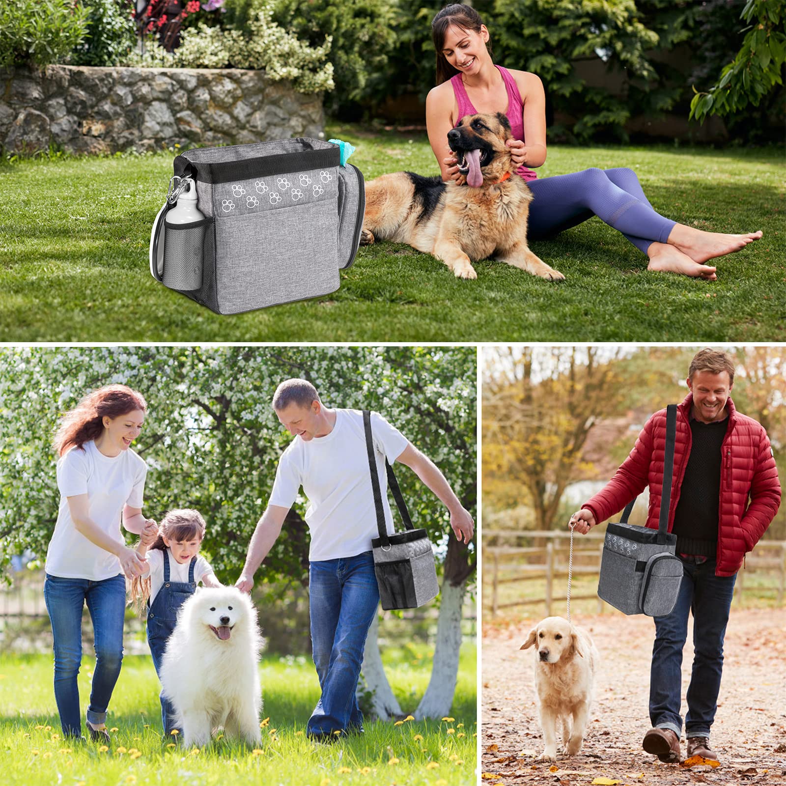 CLAWIST dog travel bag travel bowls stored for clean hydration on trips