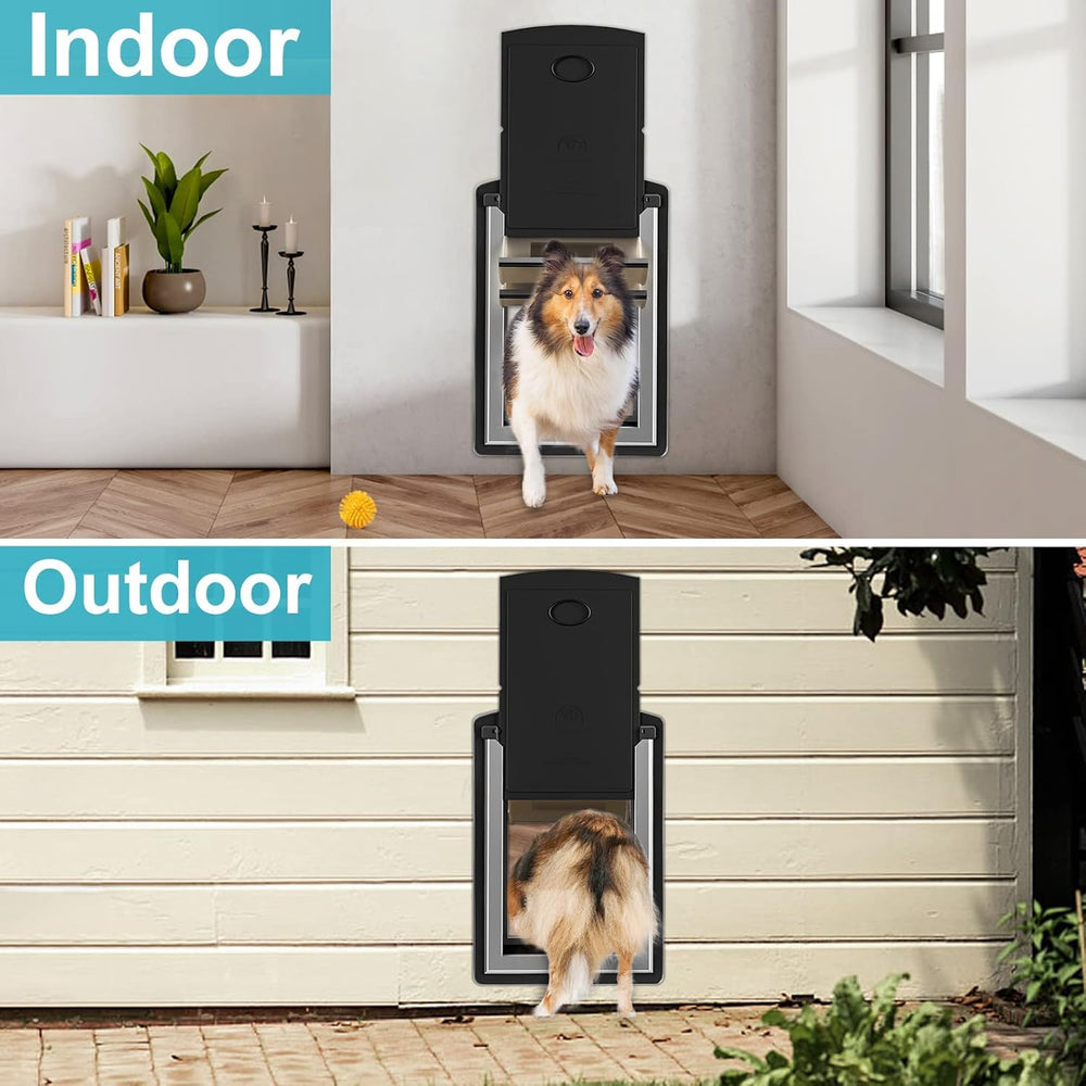 ClawJaw cat door installation-templates highlight easy wall mounting.