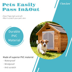 ClawJaw transparent flap view showing clear visibility for pet
