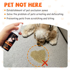 Clawzbey Dog Potty Spray Set packaging highlights a budget-friendly 2-pack.