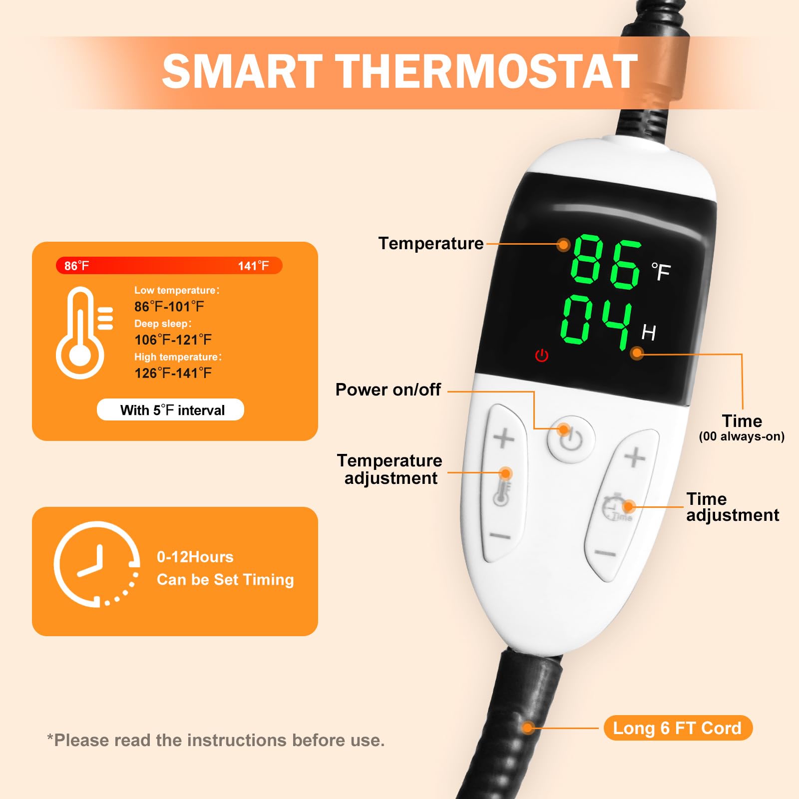 CLAYCLAY heated cat bed bottom, non-slip surface for stability