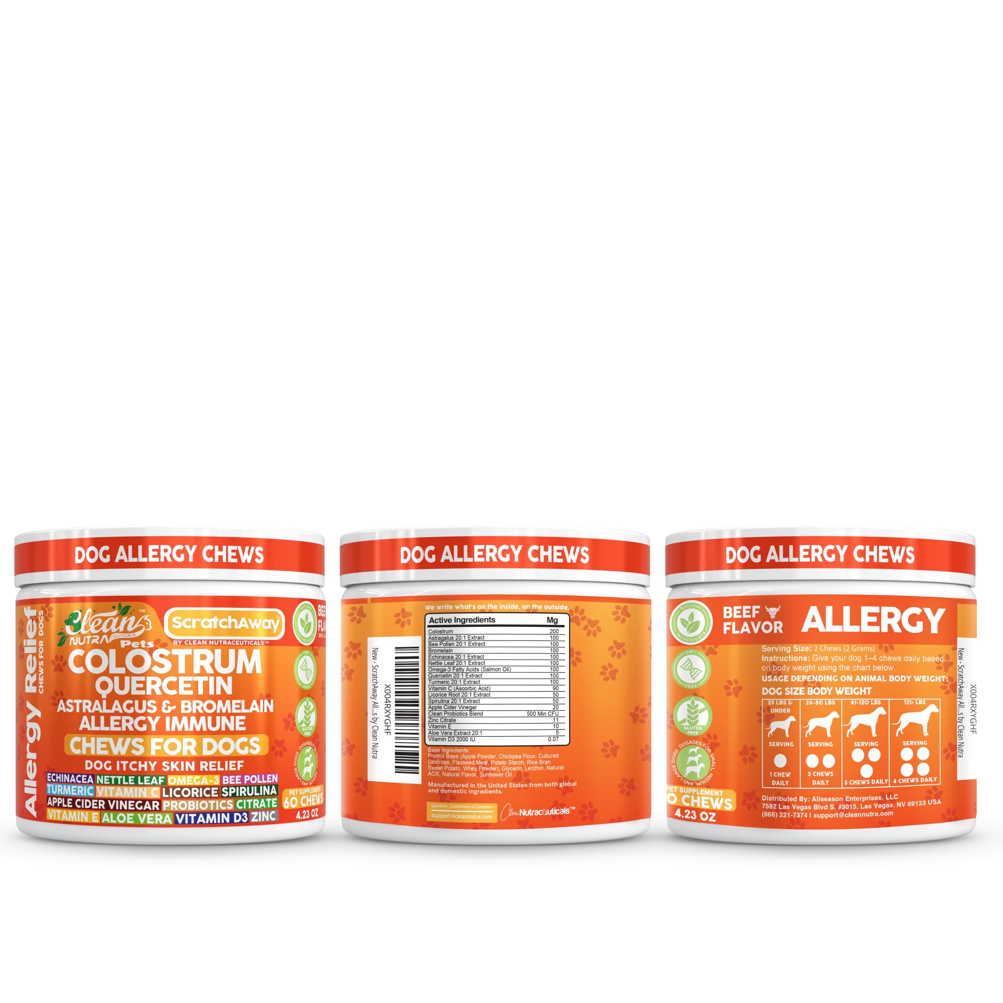 Clean Nutraceuticals allergy support chews lifestyle shot for seasonal comfort