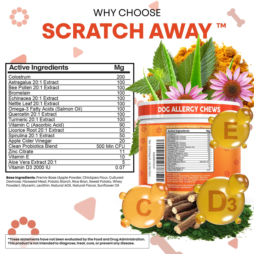 Clean Nutraceuticals omega-3 rich dog chews with salmon oil for skin and coat benefits