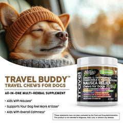 Clean Pets Travel Chews melatonin-calm formula promotes peaceful rest after travel