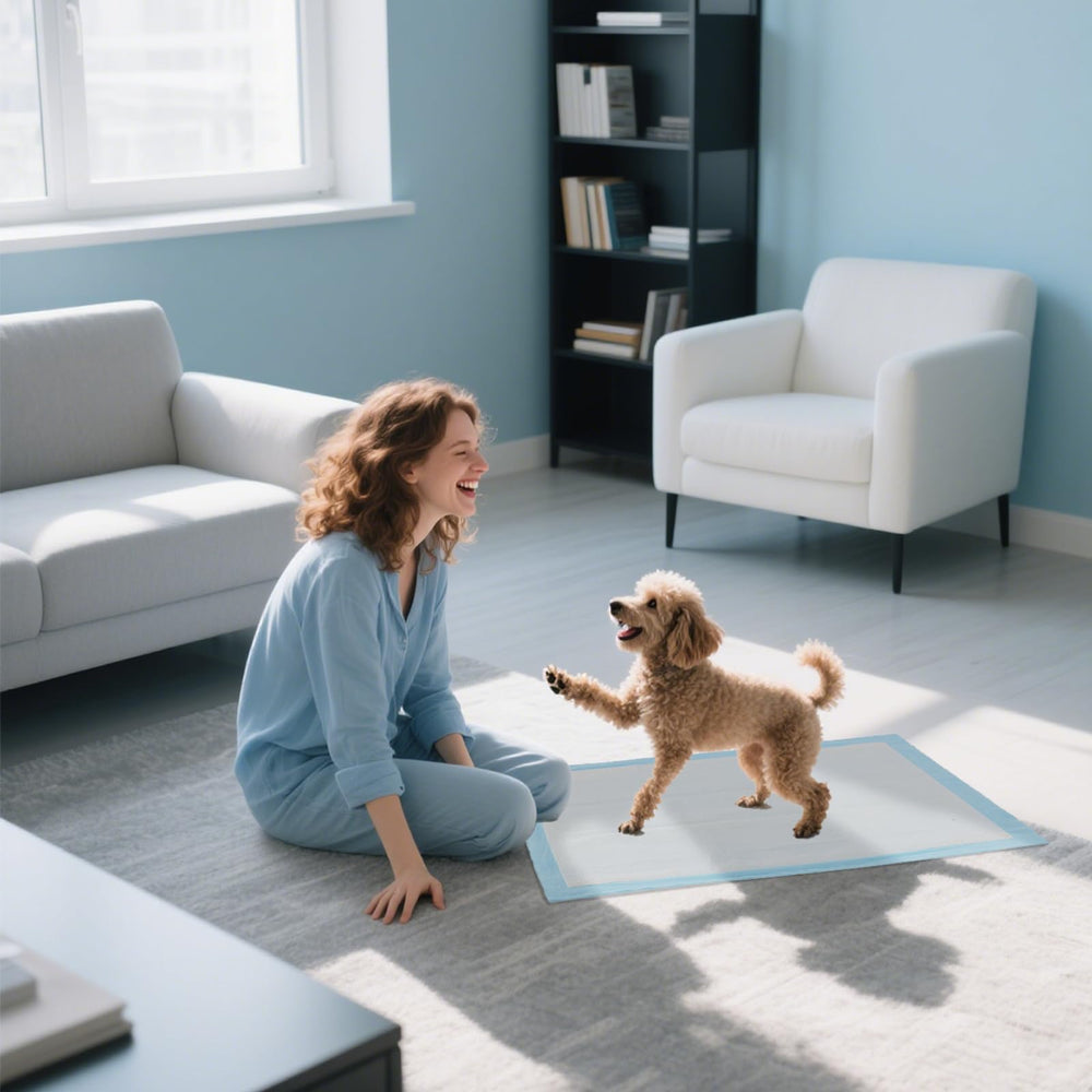 Clean Spaces puppy pads up-to-12-hours protection for dry, comfortable spaces