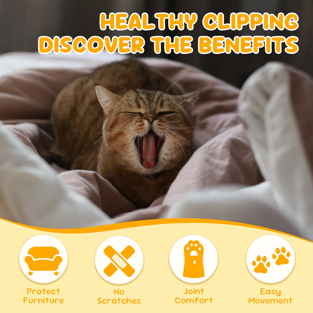 Cleanse Cat Nail Clipper stainless steel blade provides clean cuts for pets.