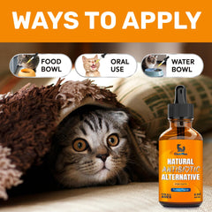 Clear Max cat respiratory support drops close-up showing easy-use application.