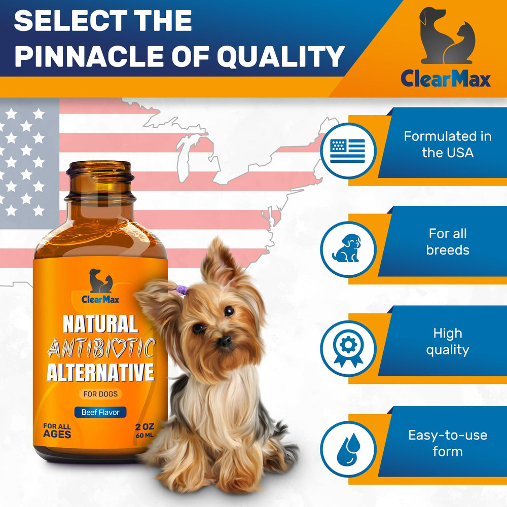 Clear Max dogs beef flavor taste aids palatability during dosing.