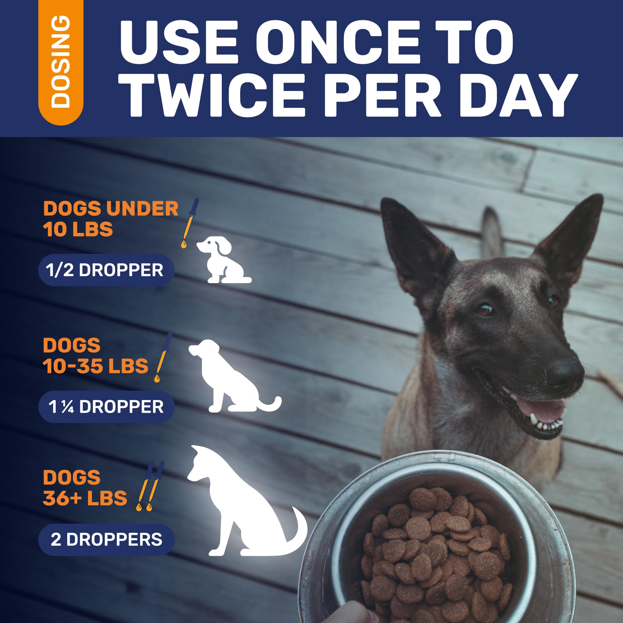 Clear Max dogs urinary support bottle highlights kidney and bladder comfort features.