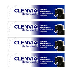 CLENVIA horse paste 25g syringe front view with clear weight markings for accurate dosing