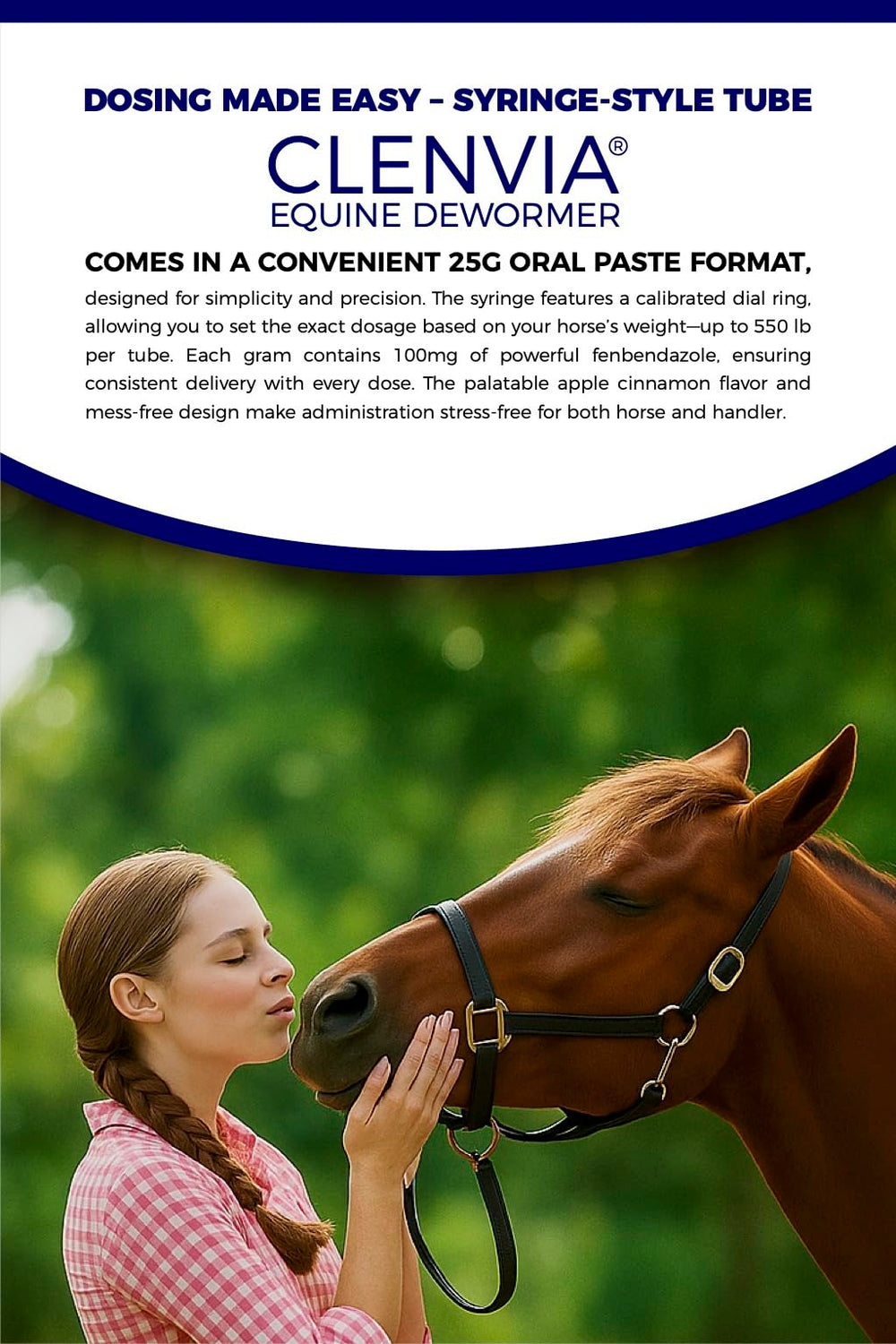 CLENVIA horse paste quick-action formulation supports rapid absorption and practical routine care