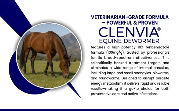 CLENVIA paste for senior horse use demonstrates safe care across life stages