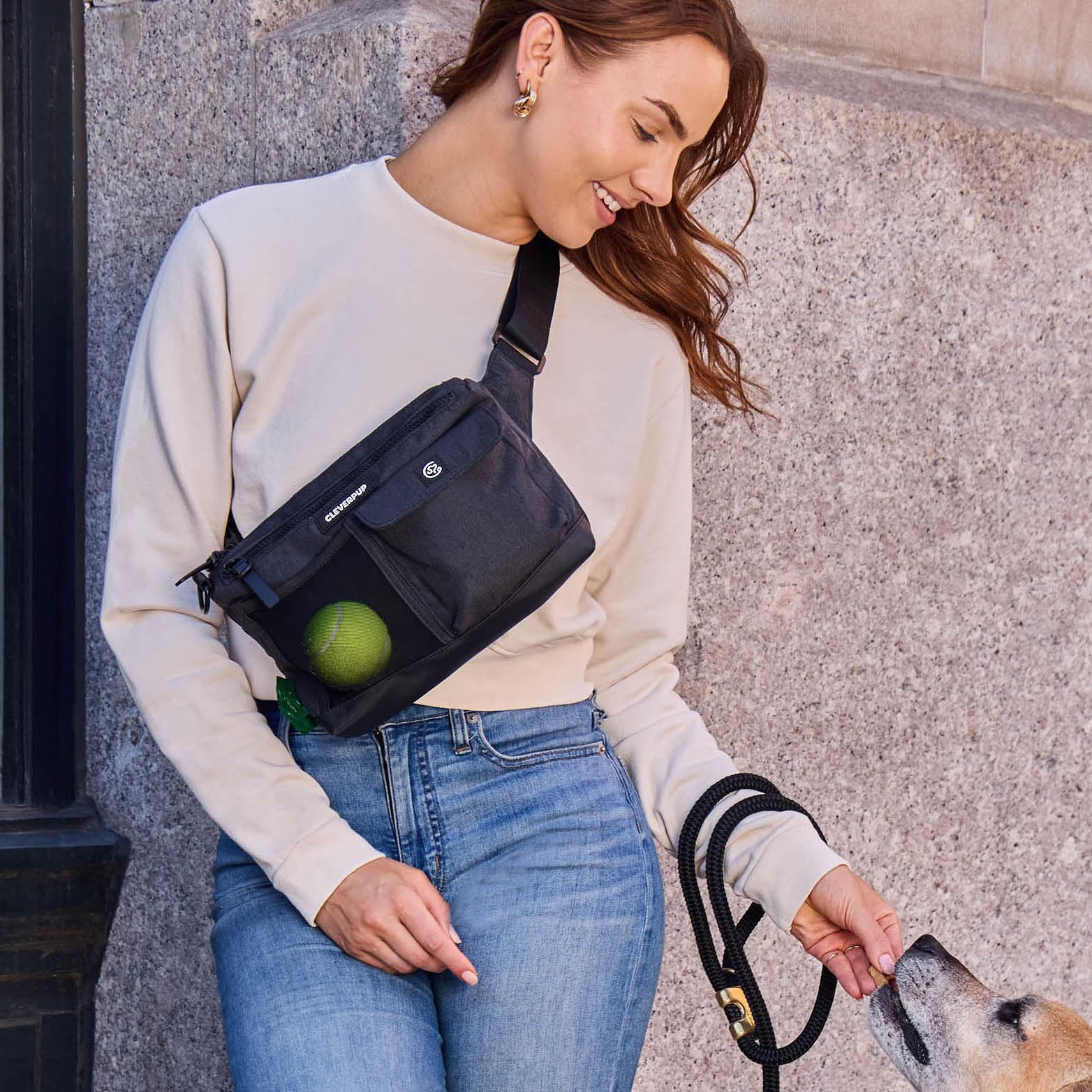 Cleverpup poop bag dispenser edge accessory for easy cleanup