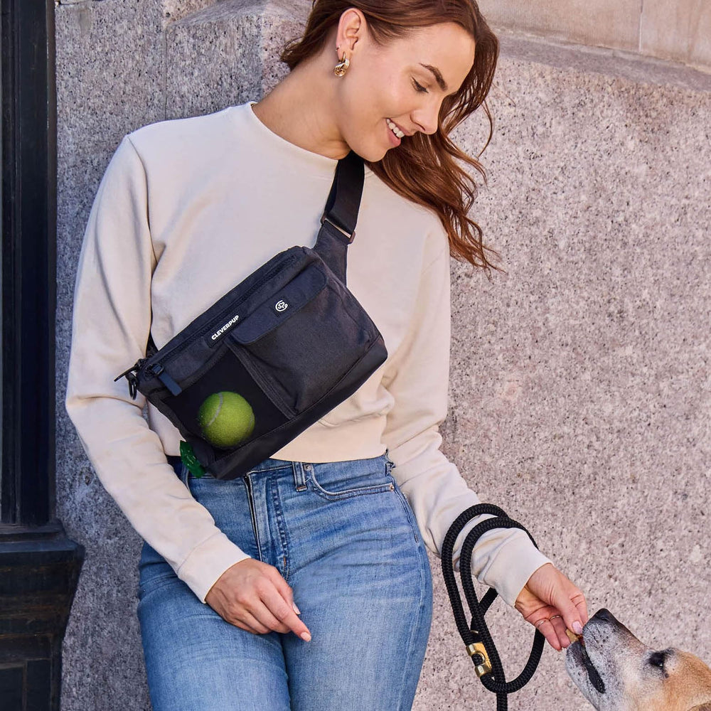 Cleverpup poop bag dispenser edge accessory for easy cleanup