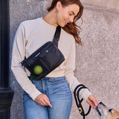 Cleverpup poop bag dispenser edge accessory for easy cleanup