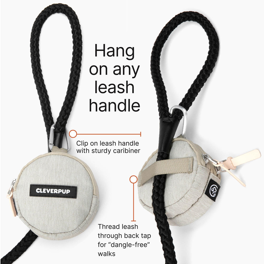 Cleverpup Snackpack waterproof lining preserves freshness inside pockets