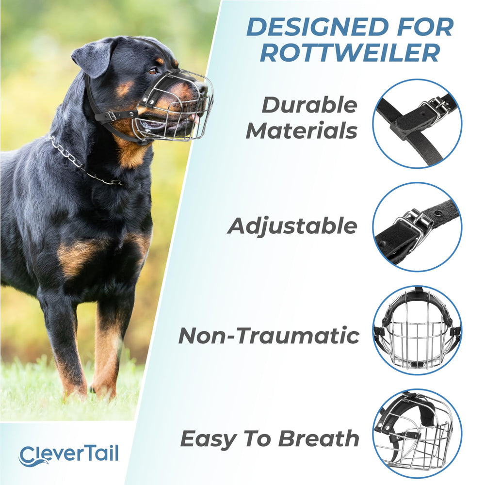 CleverTail measurement guide helps proper sizing for large-breed muzzles