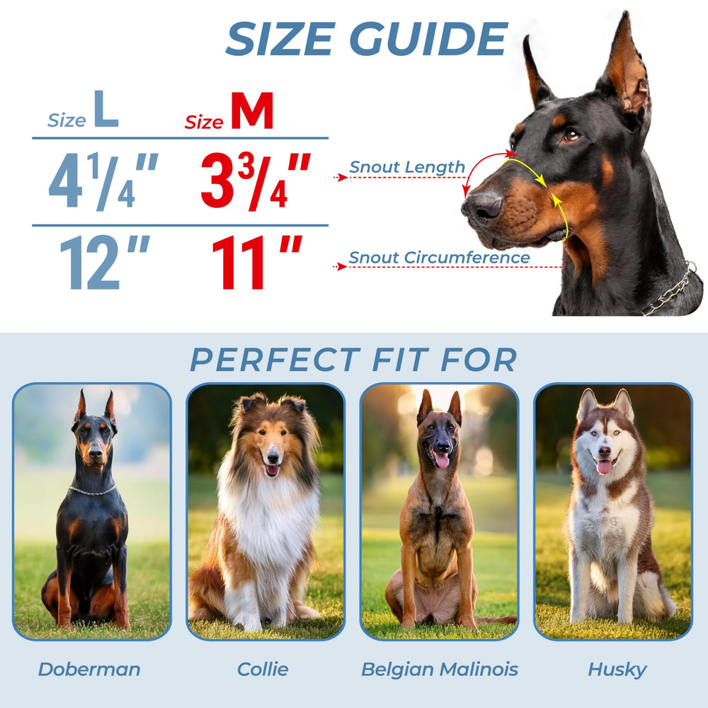 CleverTail muzzle on dog during grooming demonstrates calm restraint and easy handling
