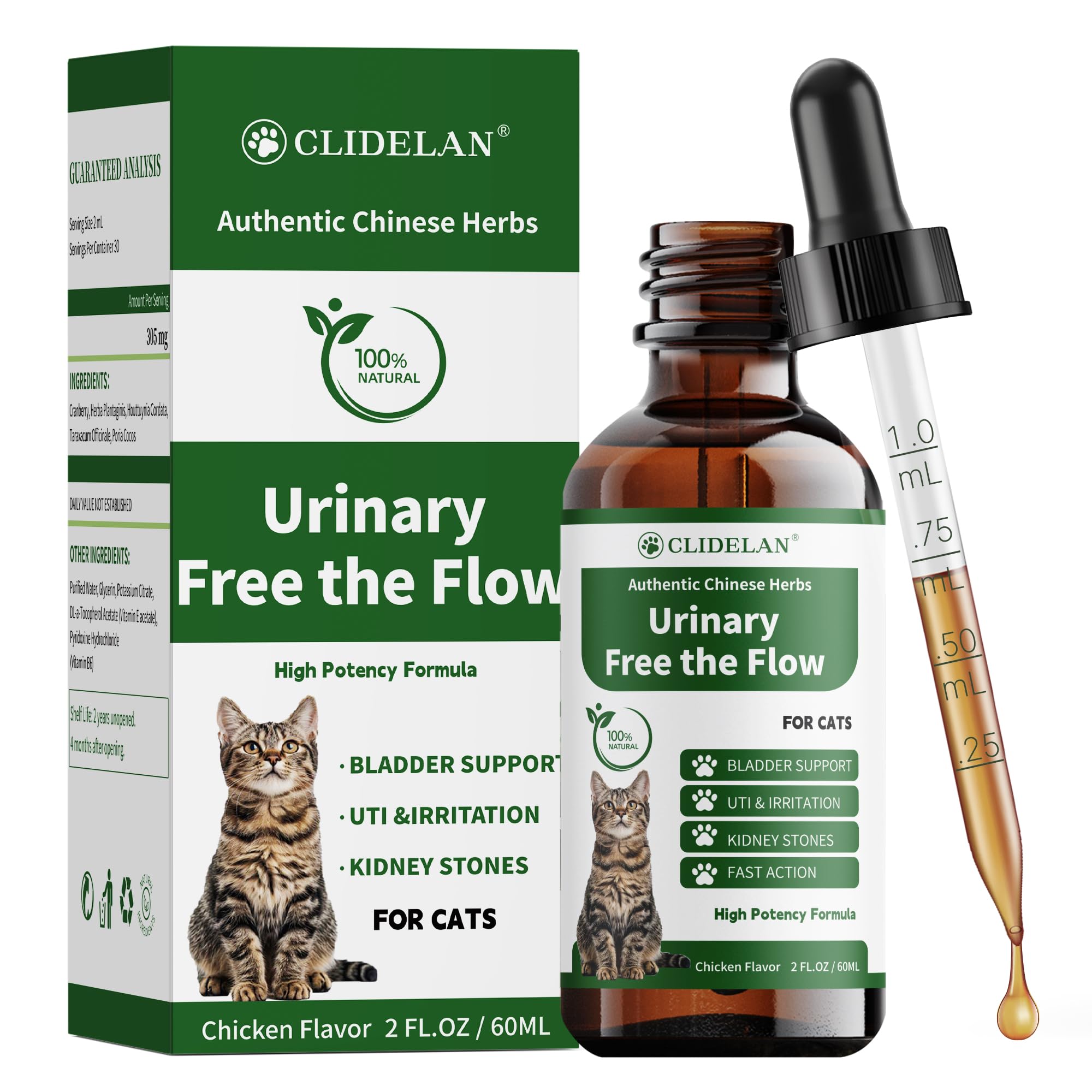 Clidelan Cat Bladder Stones Treatment bottle supports daily urinary wellness.