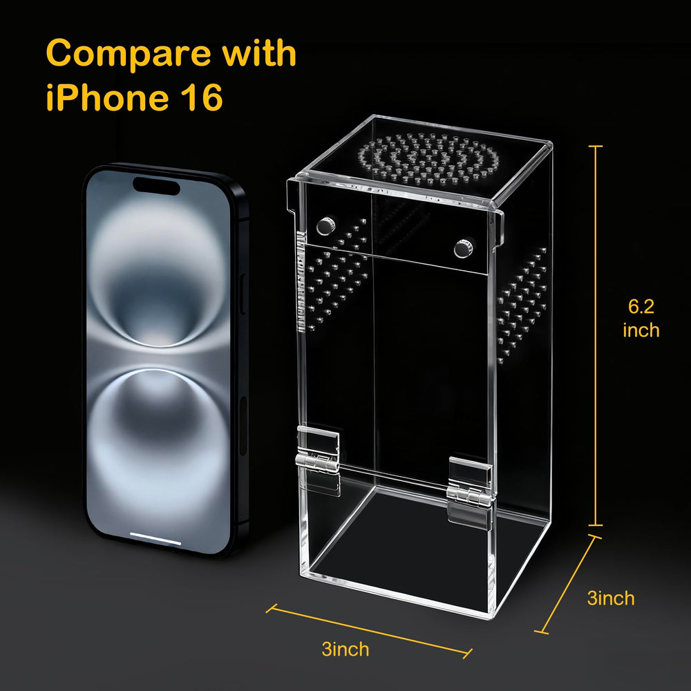 Clioran Jumping Spider Enclosure one-piece design enables tool-free setup