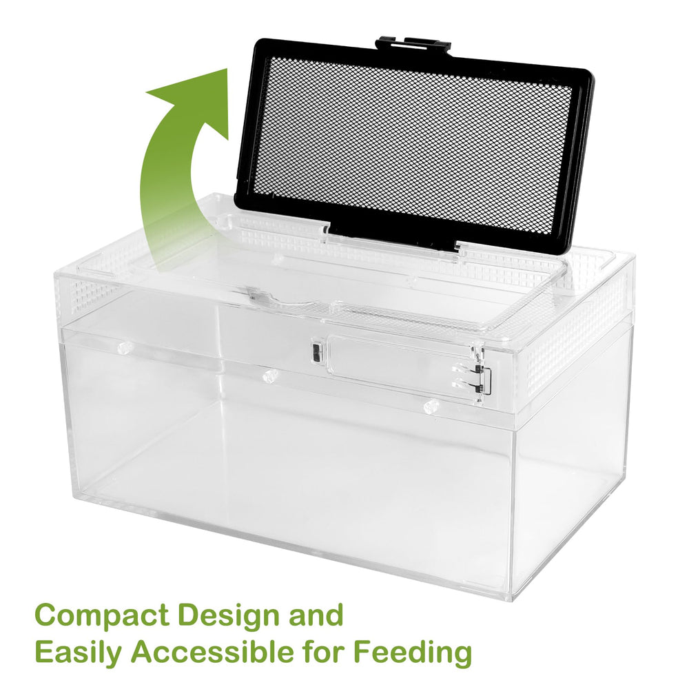 Clioran Reptile PC Terrarium large kit ready-to-use for breeding and housing.