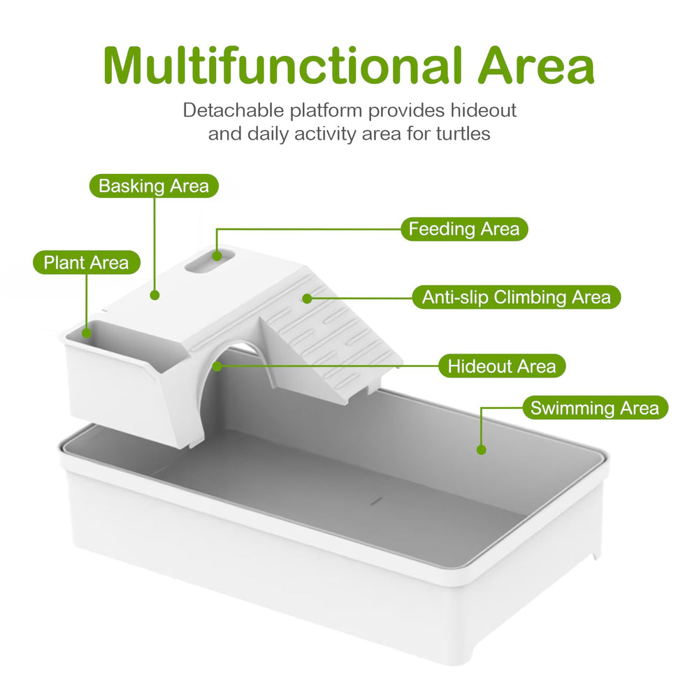 Clioran Turtle Tank Bottom Drain enables quick water changes with less mess.