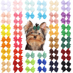 Clipband puppy bows 60pcs pack with pastel colors for outfits and photo shoots