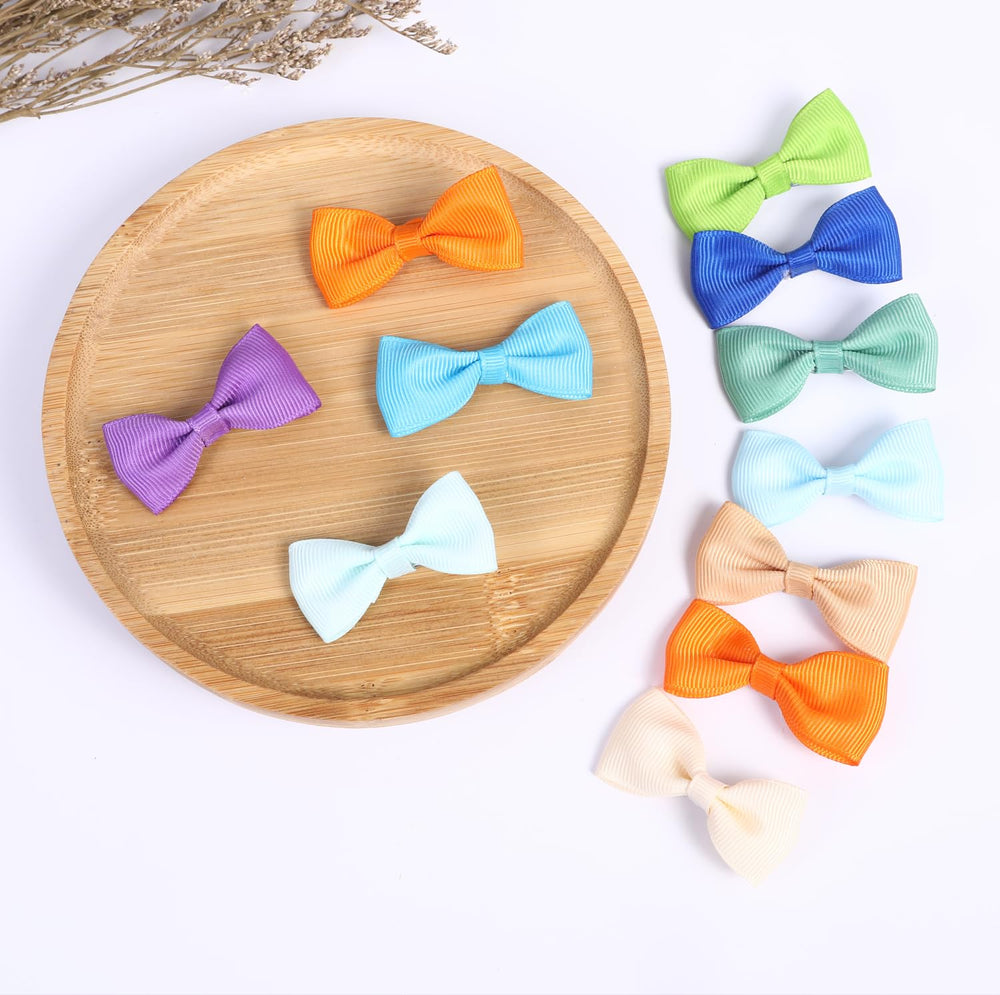 Clipband grooming bow worn during park outing with pets