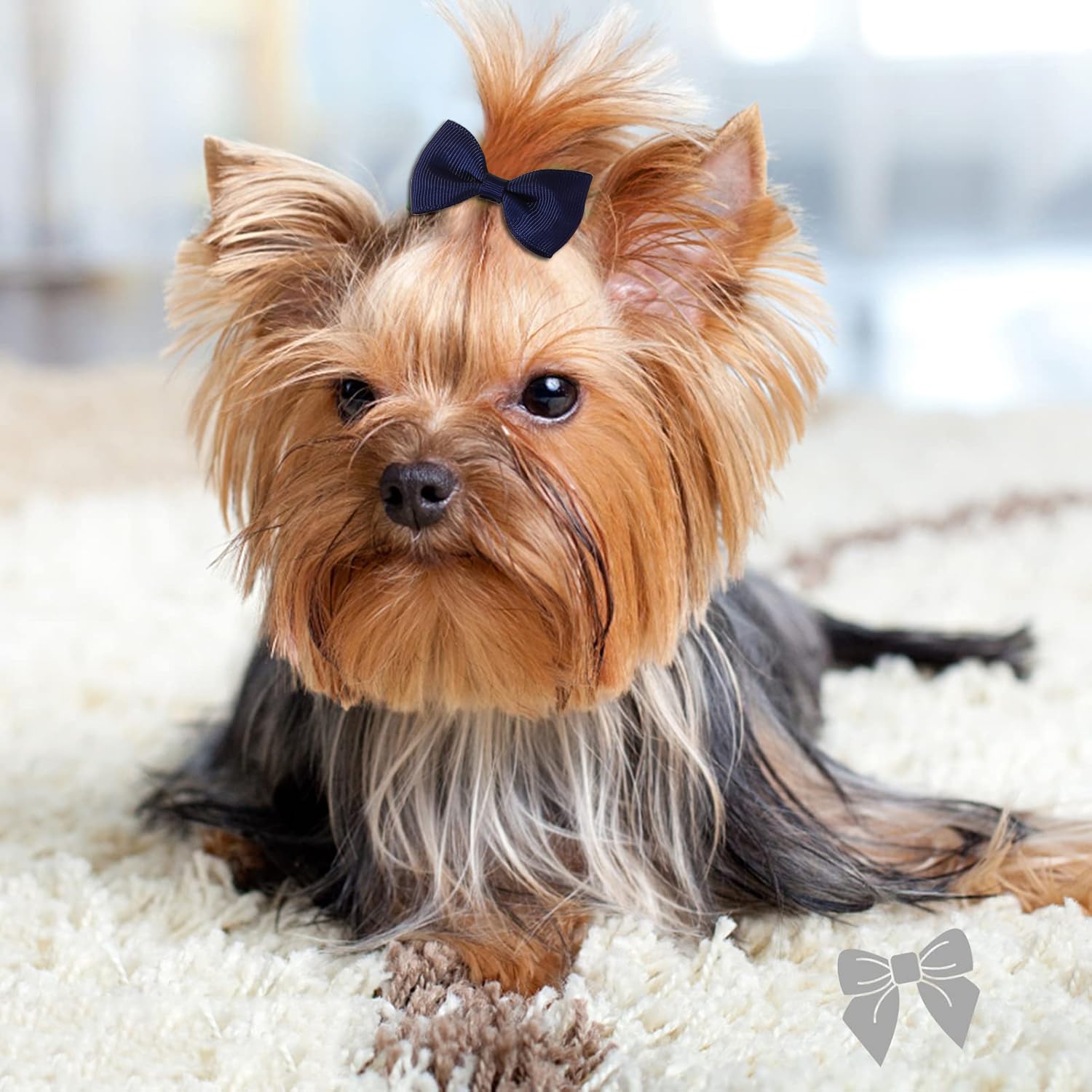 Clipband mini two-inch bows in color variety for outfits.